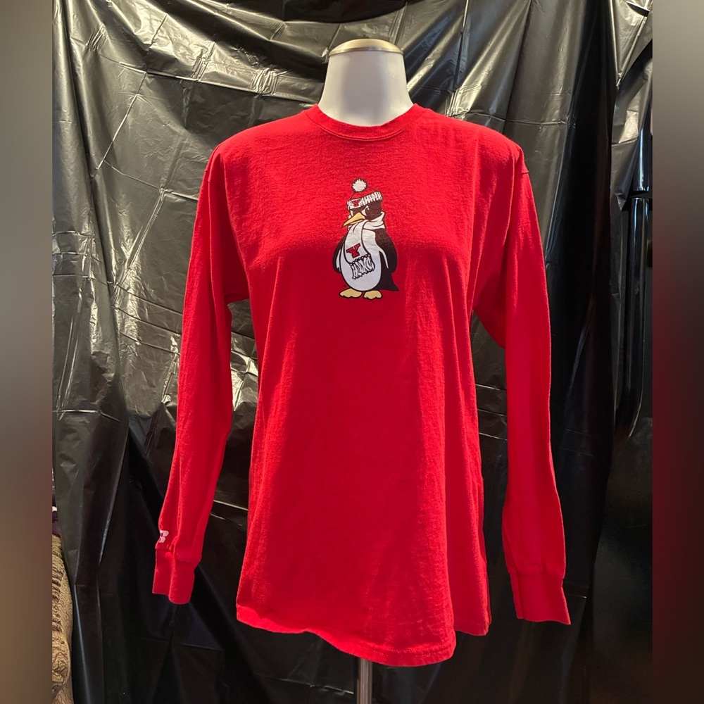 Russell Athletic Red Long Sleeve youth t-shirt YSU penguins